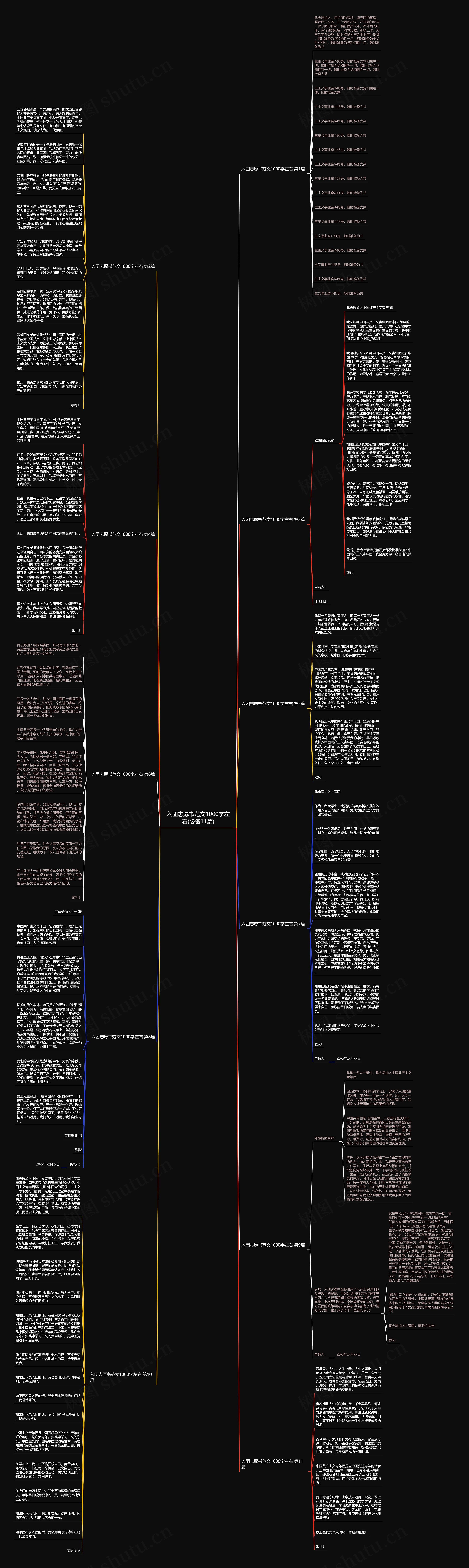 入团志愿书范文1000字左右(必备11篇)