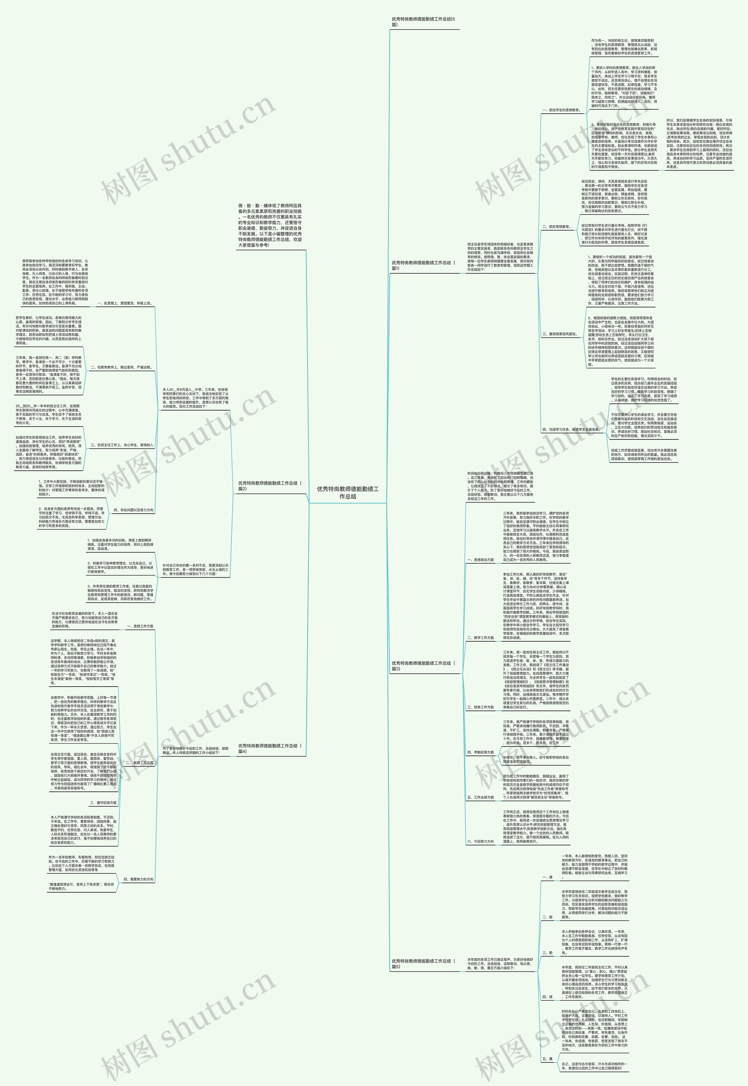 优秀特岗教师德能勤绩工作总结
