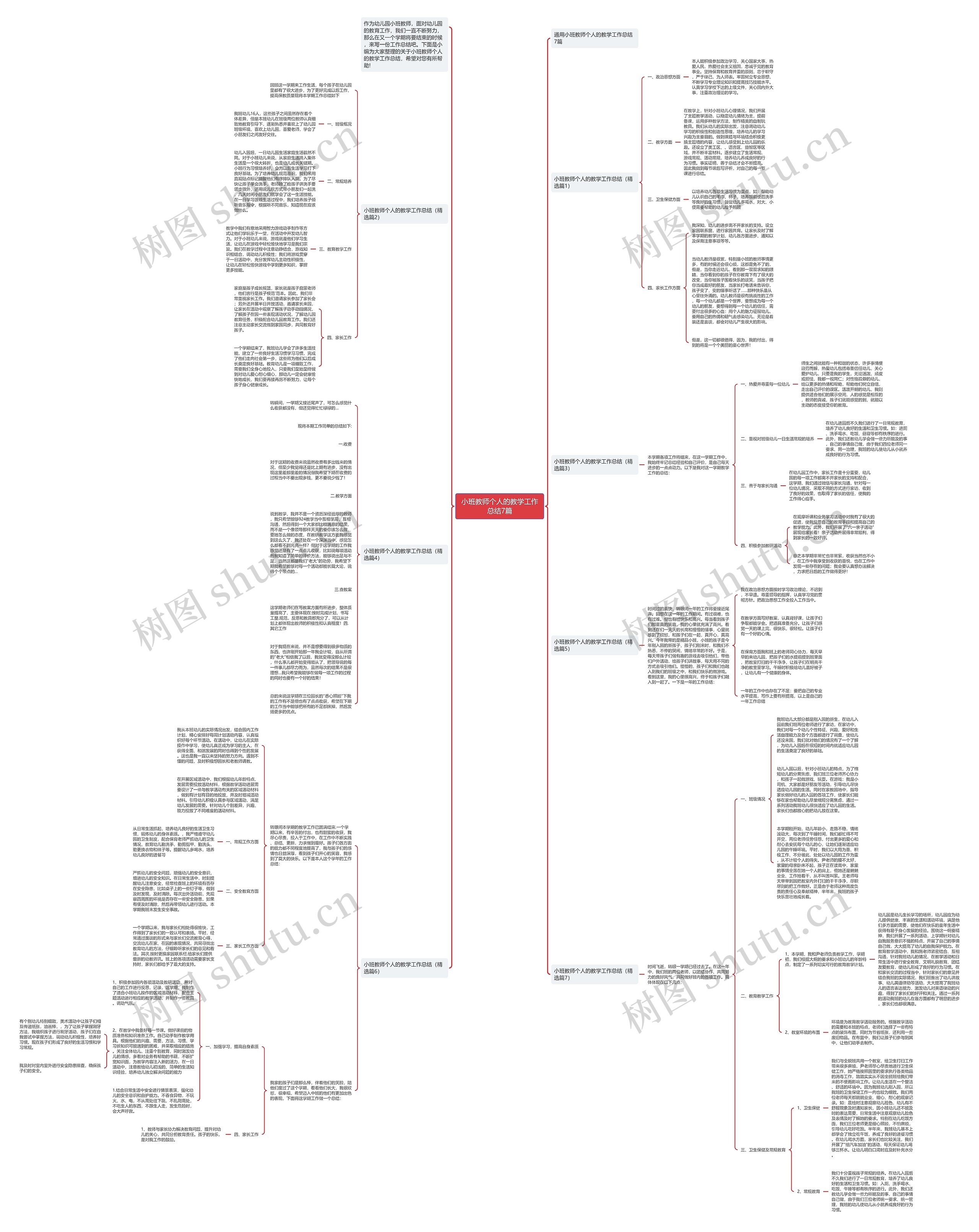 小班教师个人的教学工作总结7篇