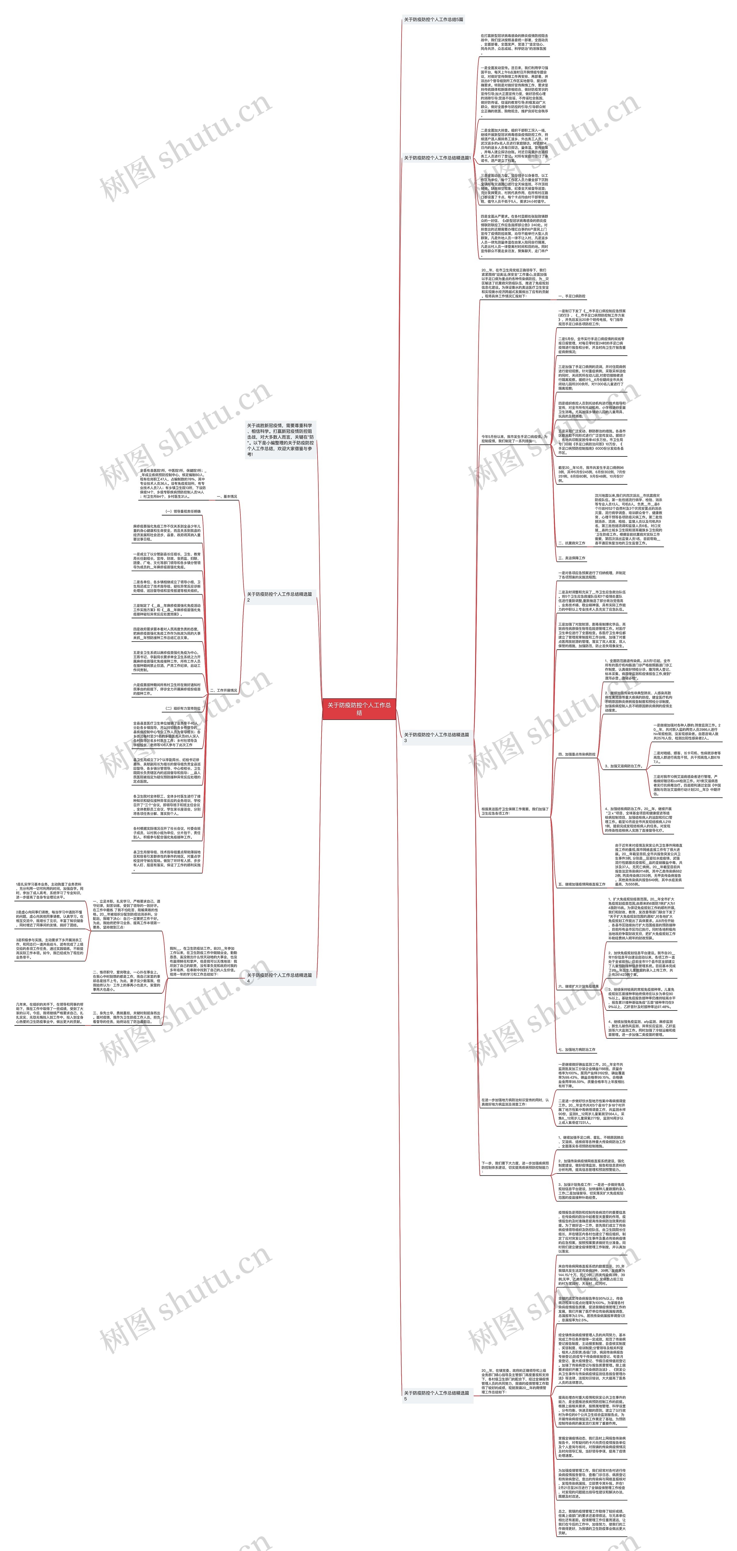 关于防疫防控个人工作总结思维导图