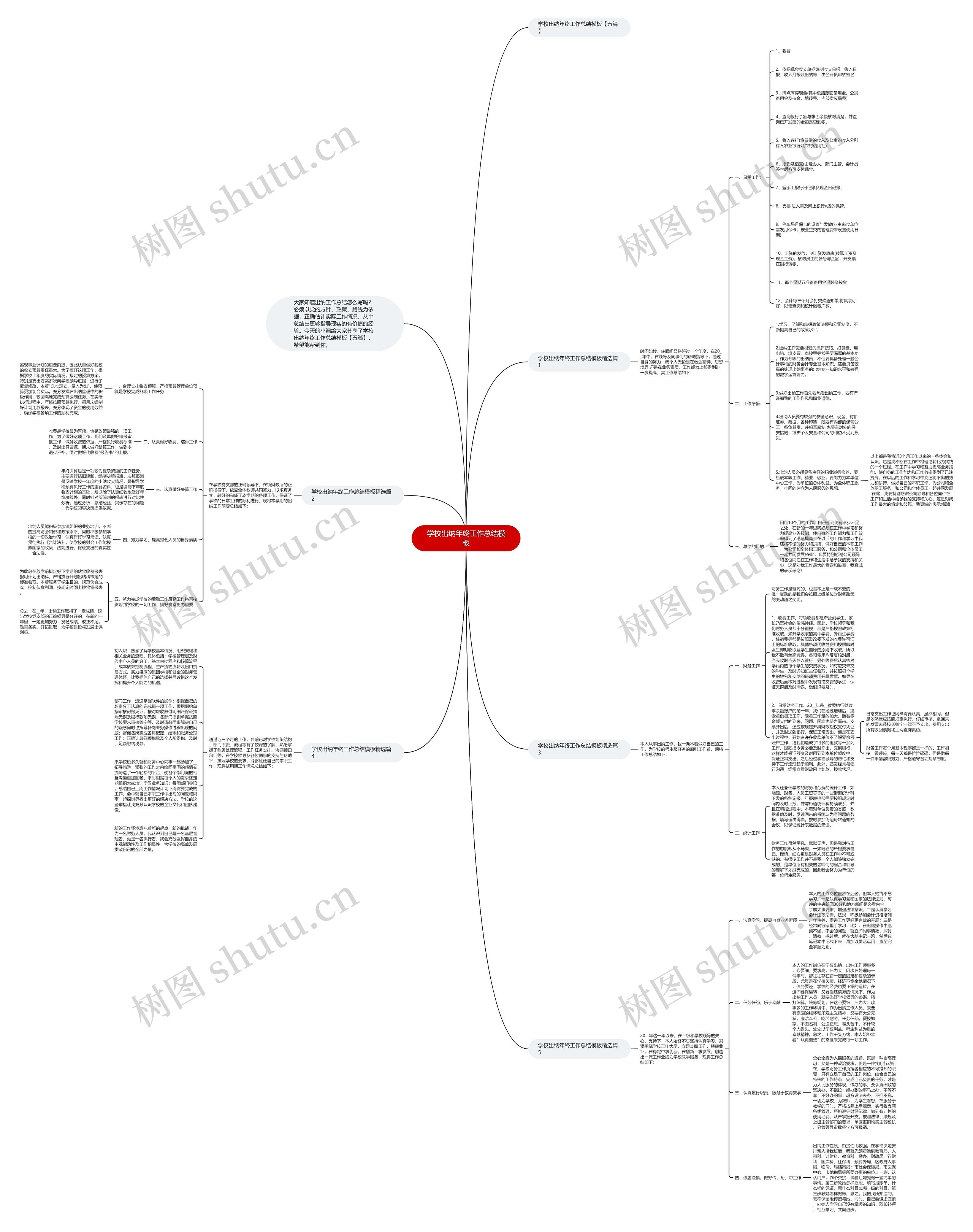 学校出纳年终工作总结模板