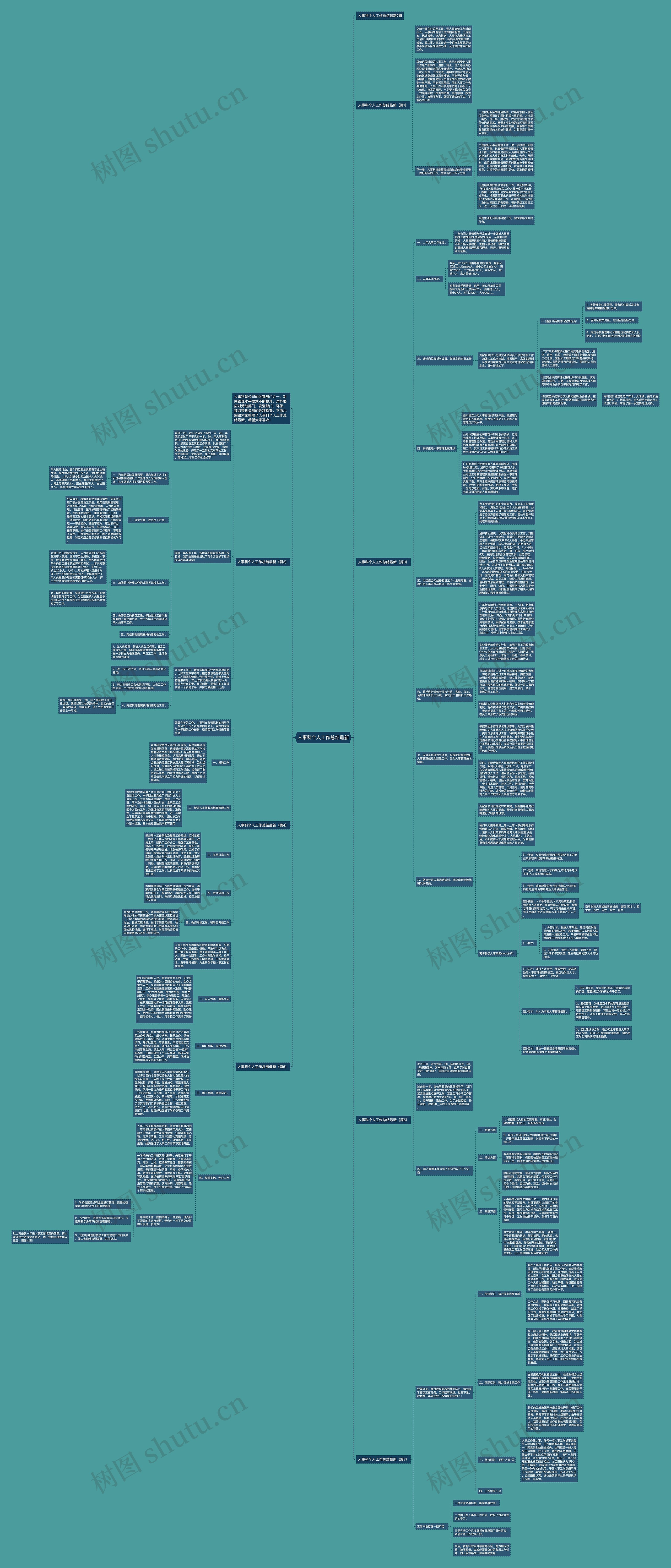 人事科个人工作总结最新