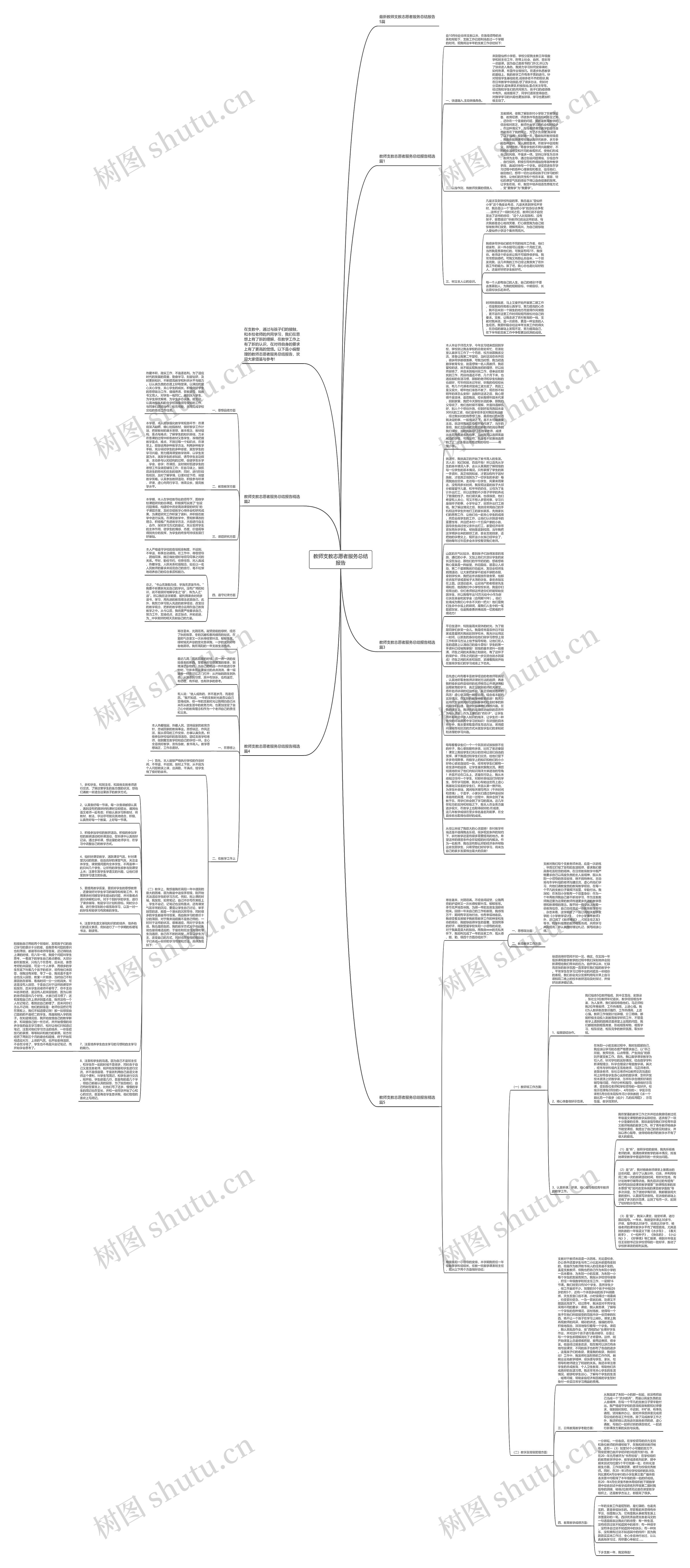 教师支教志愿者服务总结报告思维导图