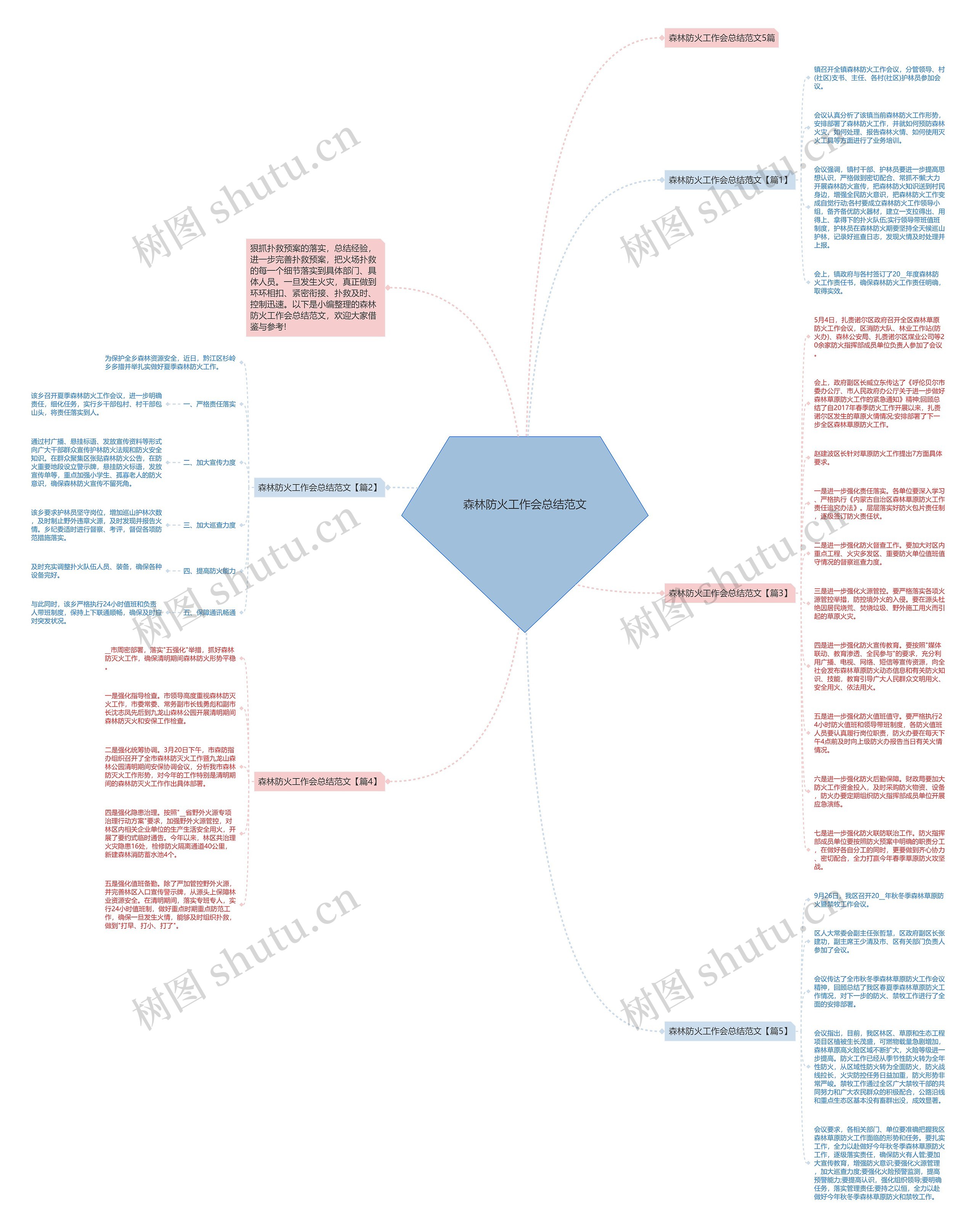 森林防火工作会总结范文思维导图