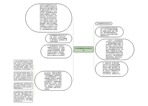 社区禁毒教育活动总结2020