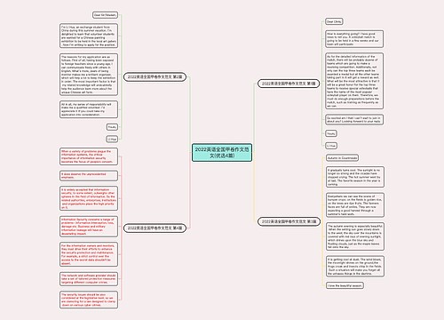 2022英语全国甲卷作文范文(优选4篇)