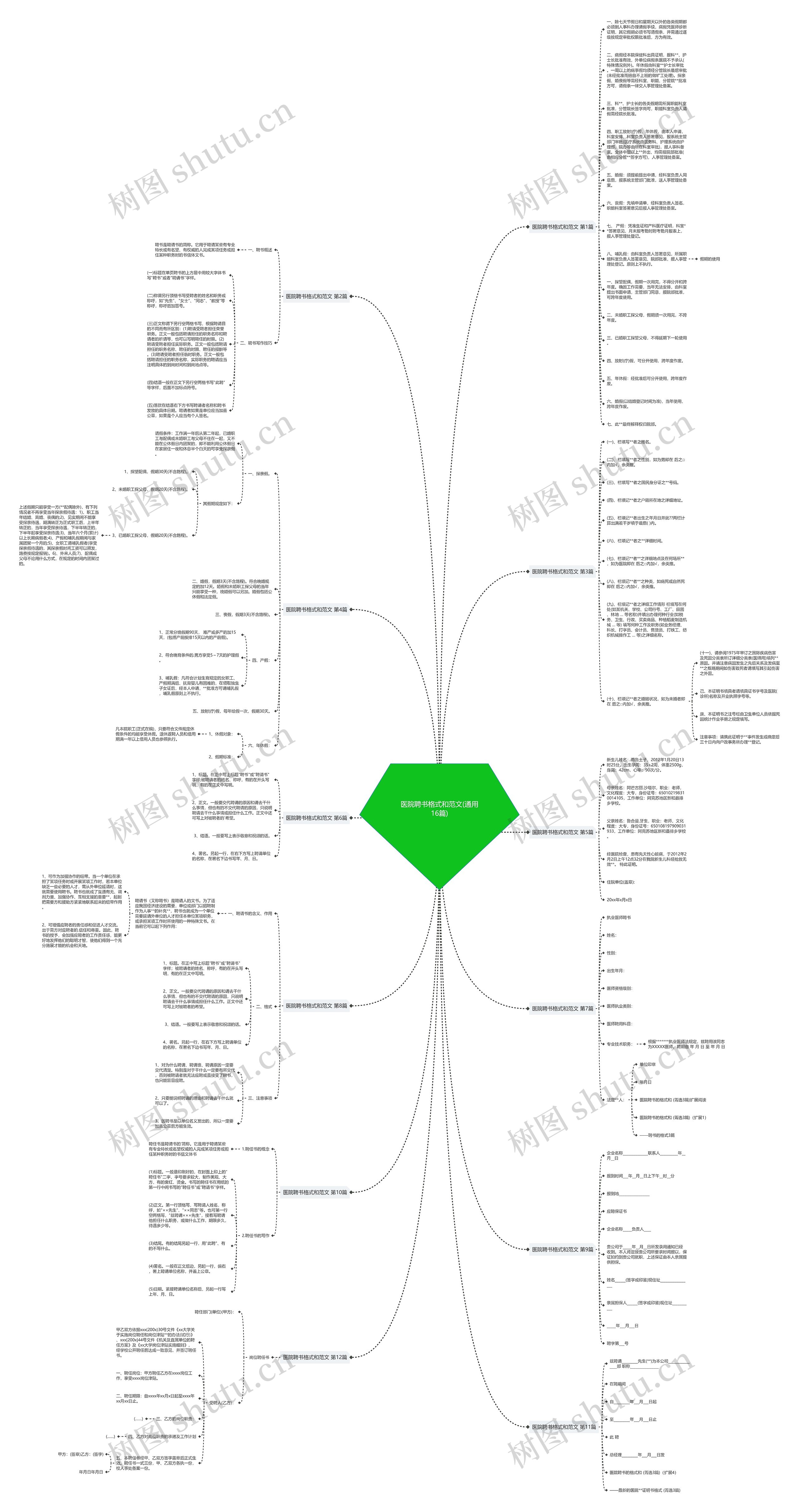 医院聘书格式和范文(通用16篇)思维导图