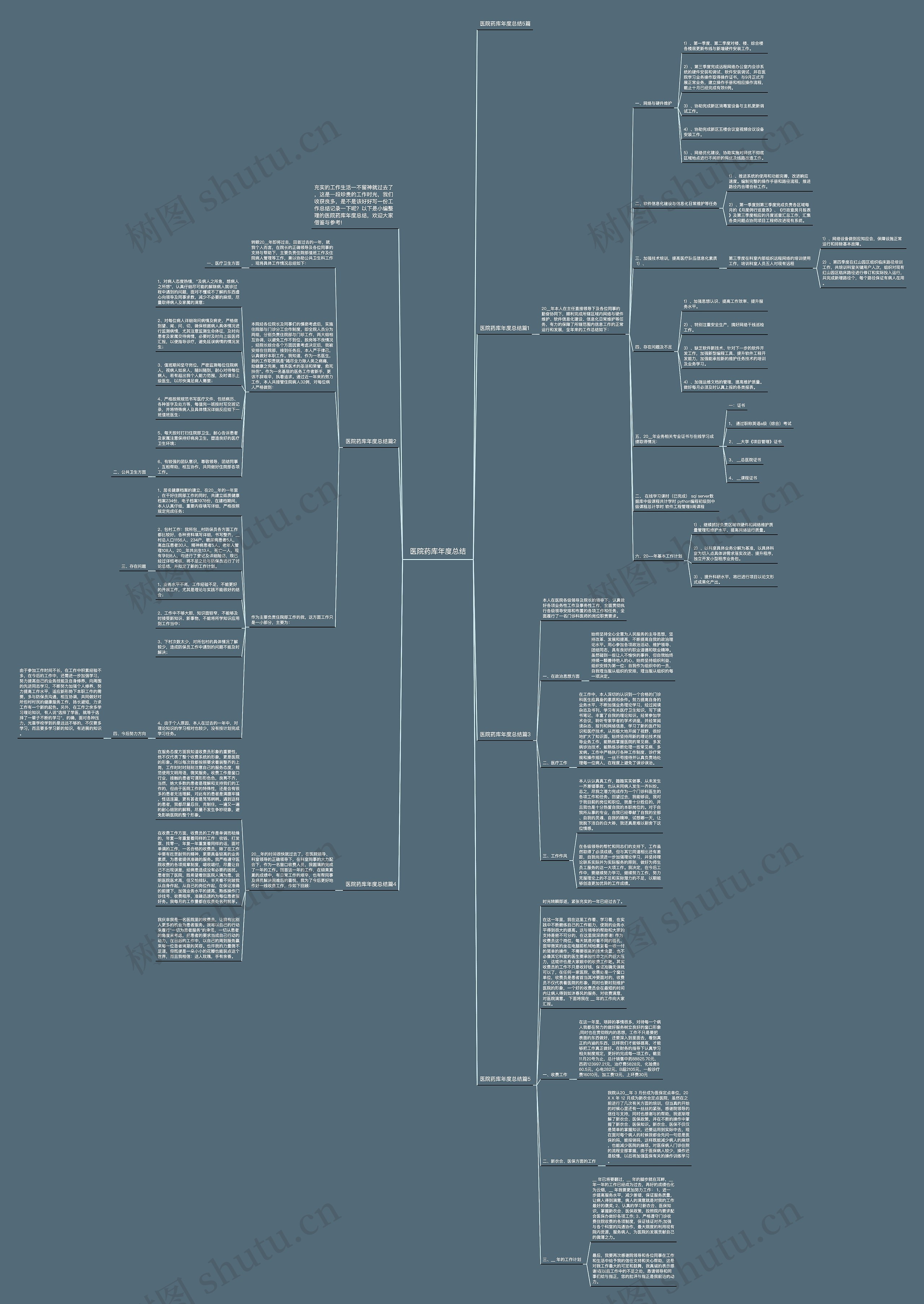 医院药库年度总结思维导图