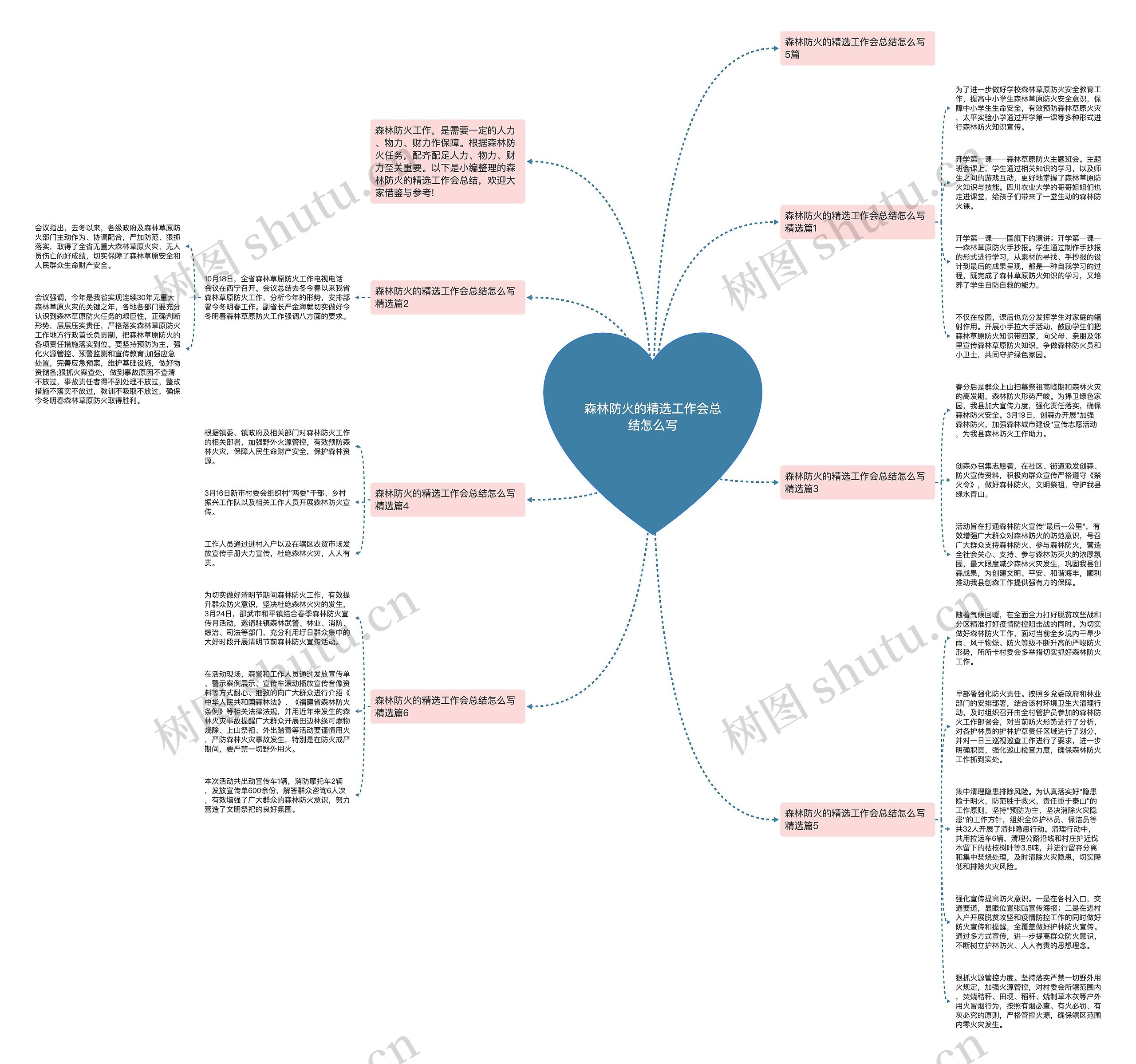 森林防火的精选工作会总结怎么写思维导图