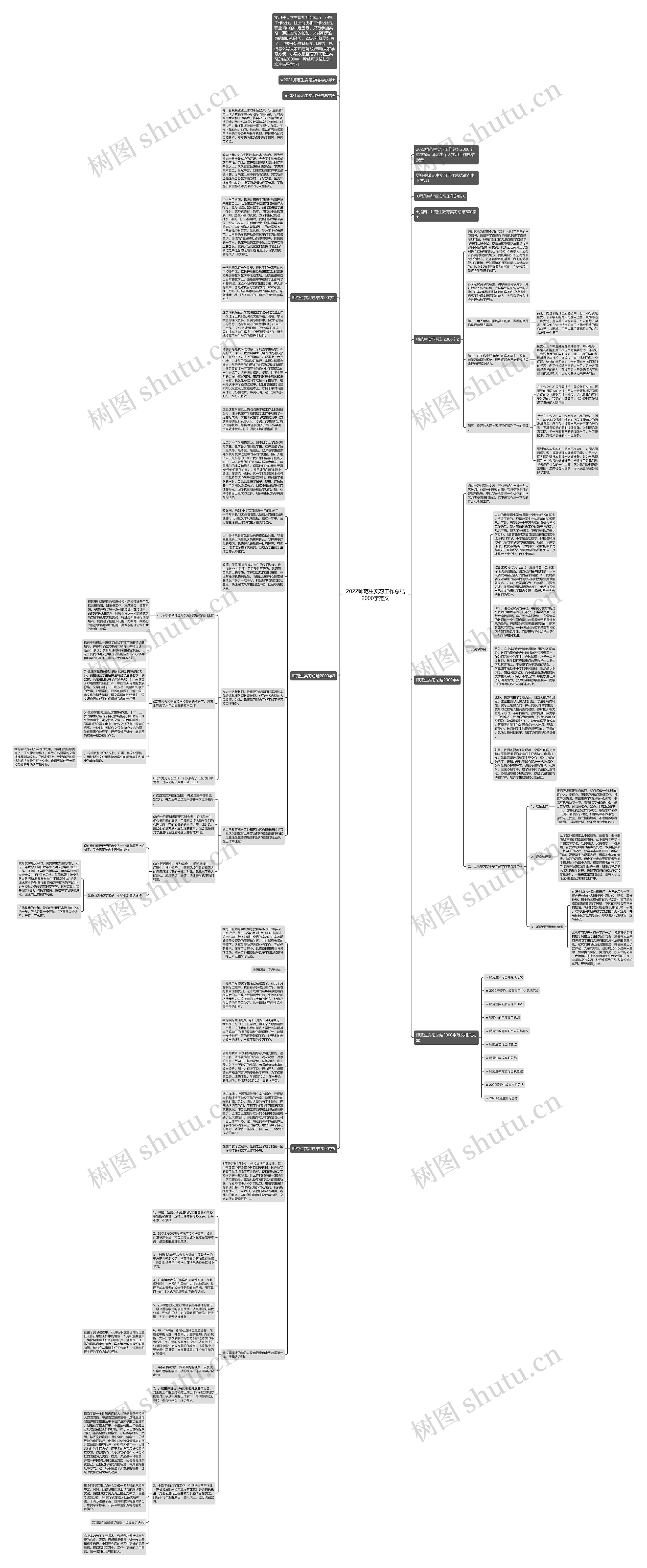 2022师范生实习工作总结2000字范文