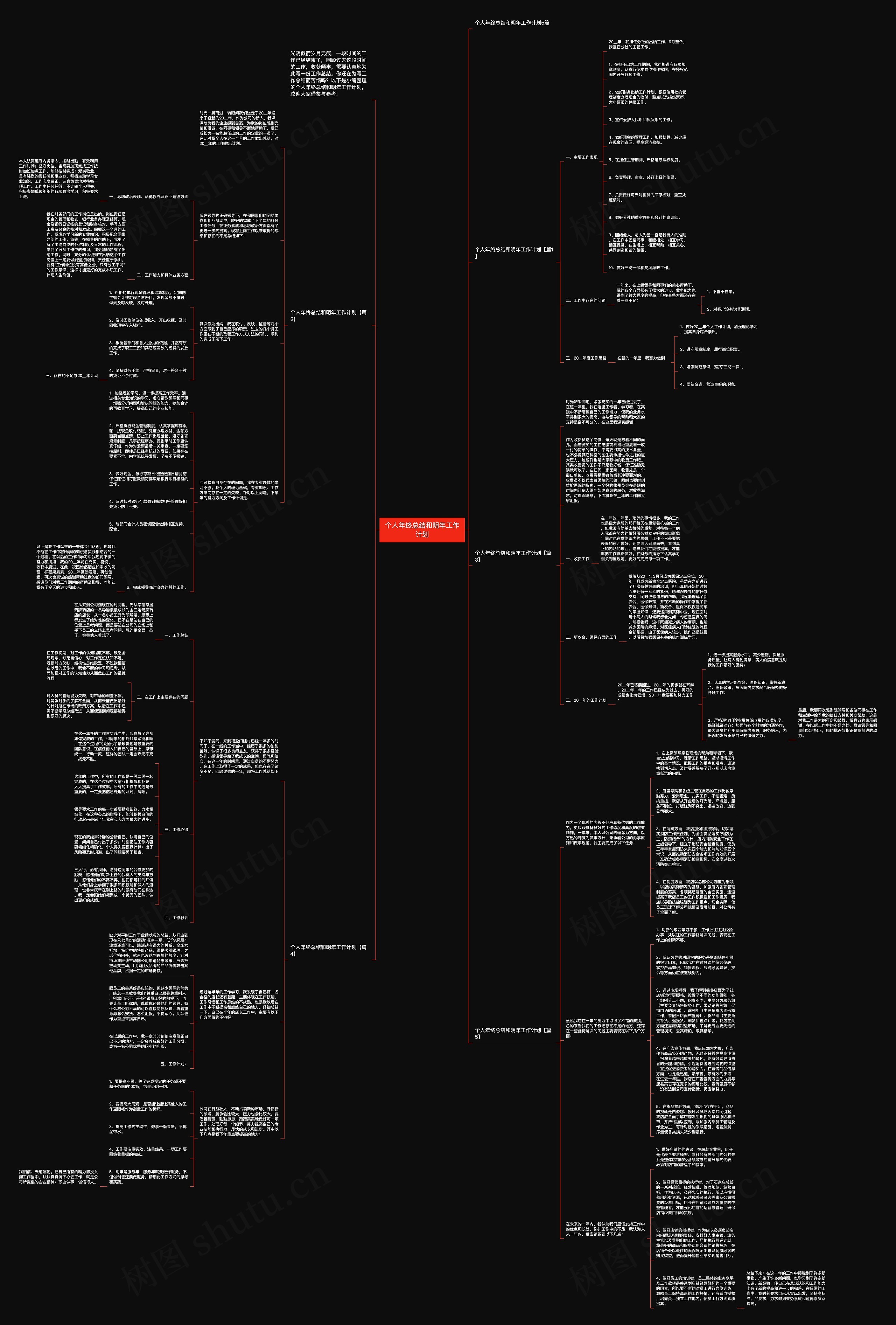 个人年终总结和明年工作计划