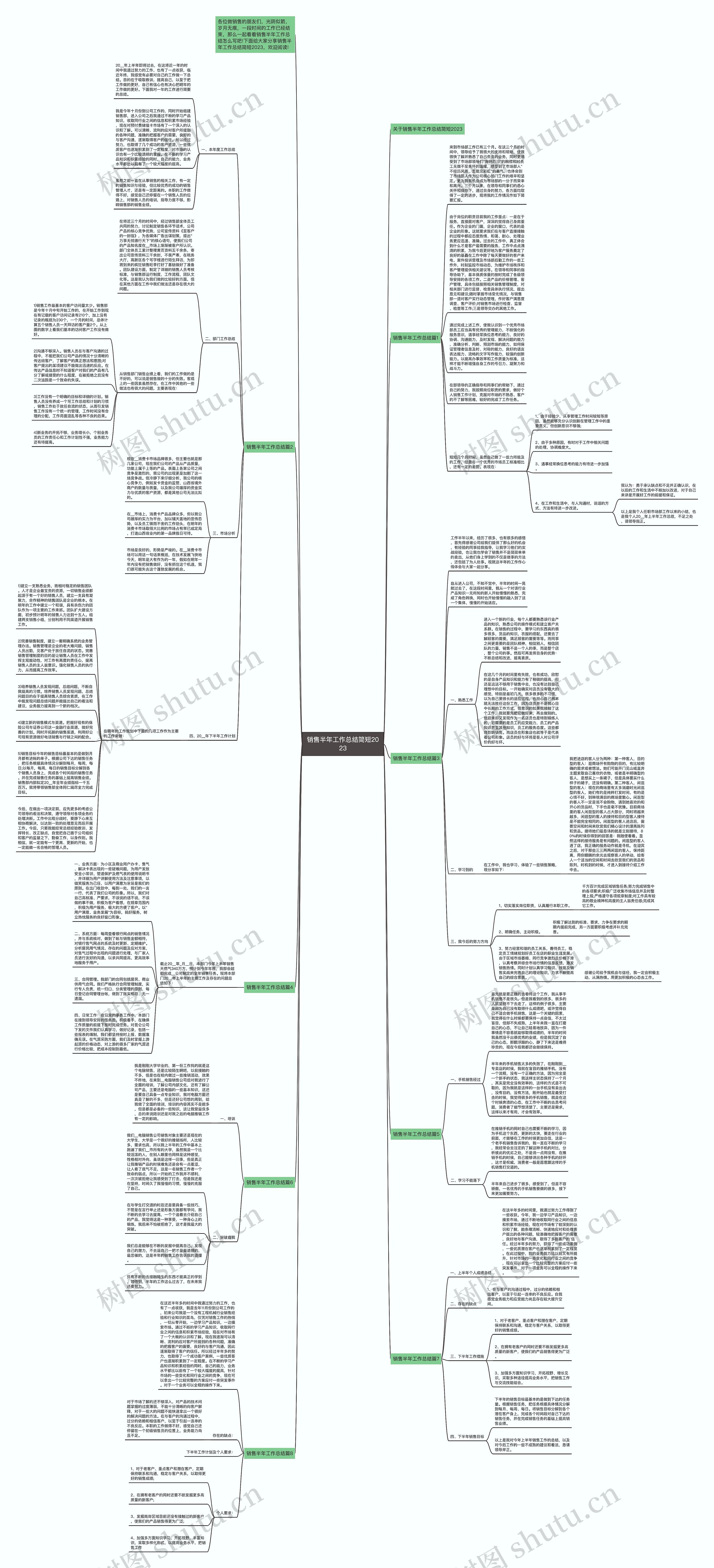 销售半年工作总结简短2023