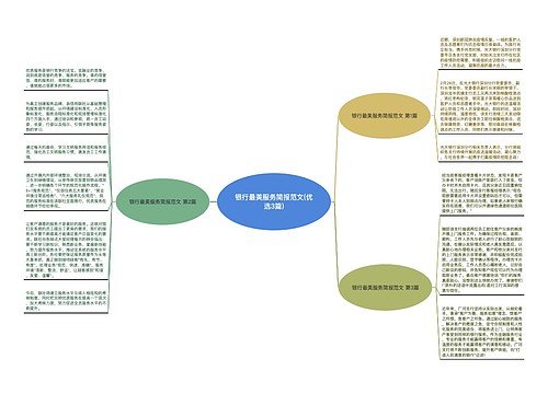 银行最美服务简报范文(优选3篇)