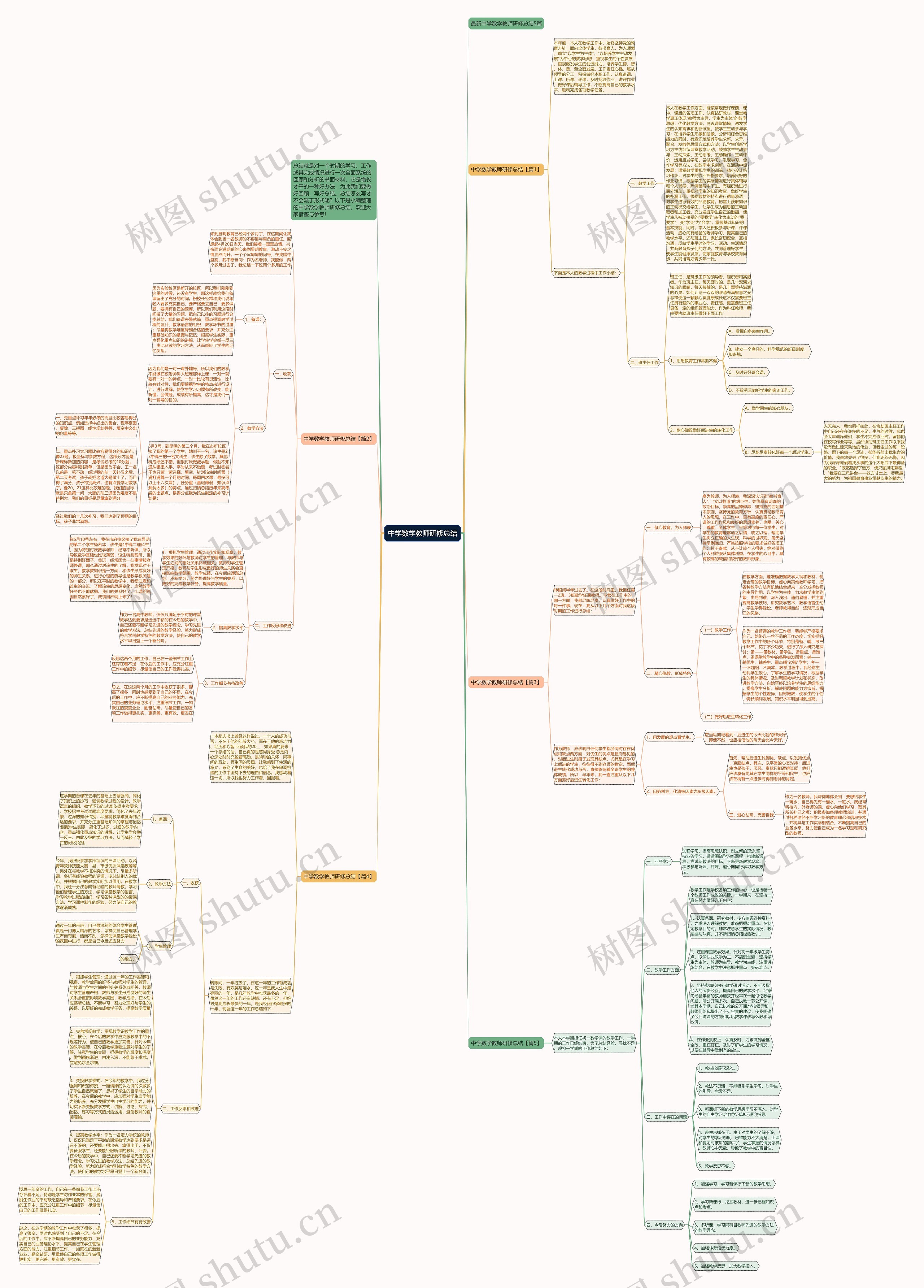 中学数学教师研修总结 中学数学教师研修总结