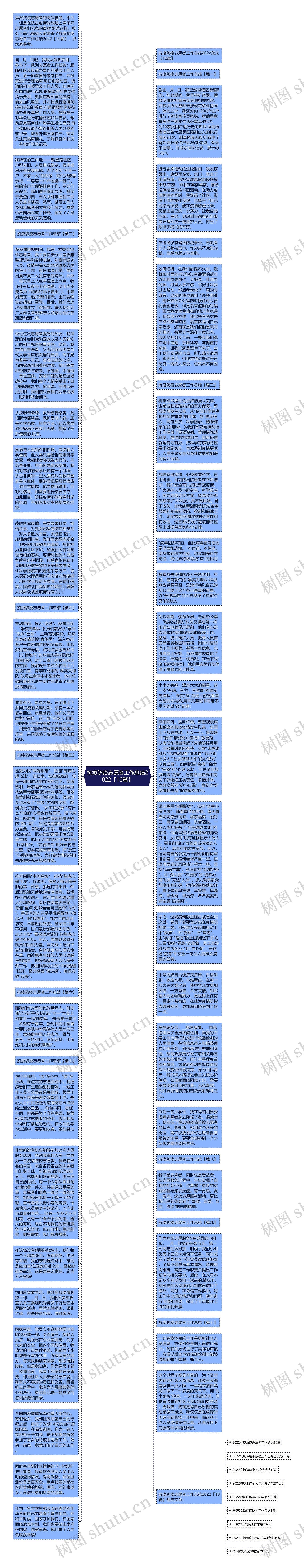 抗疫防疫志愿者工作总结2022【10篇】思维导图