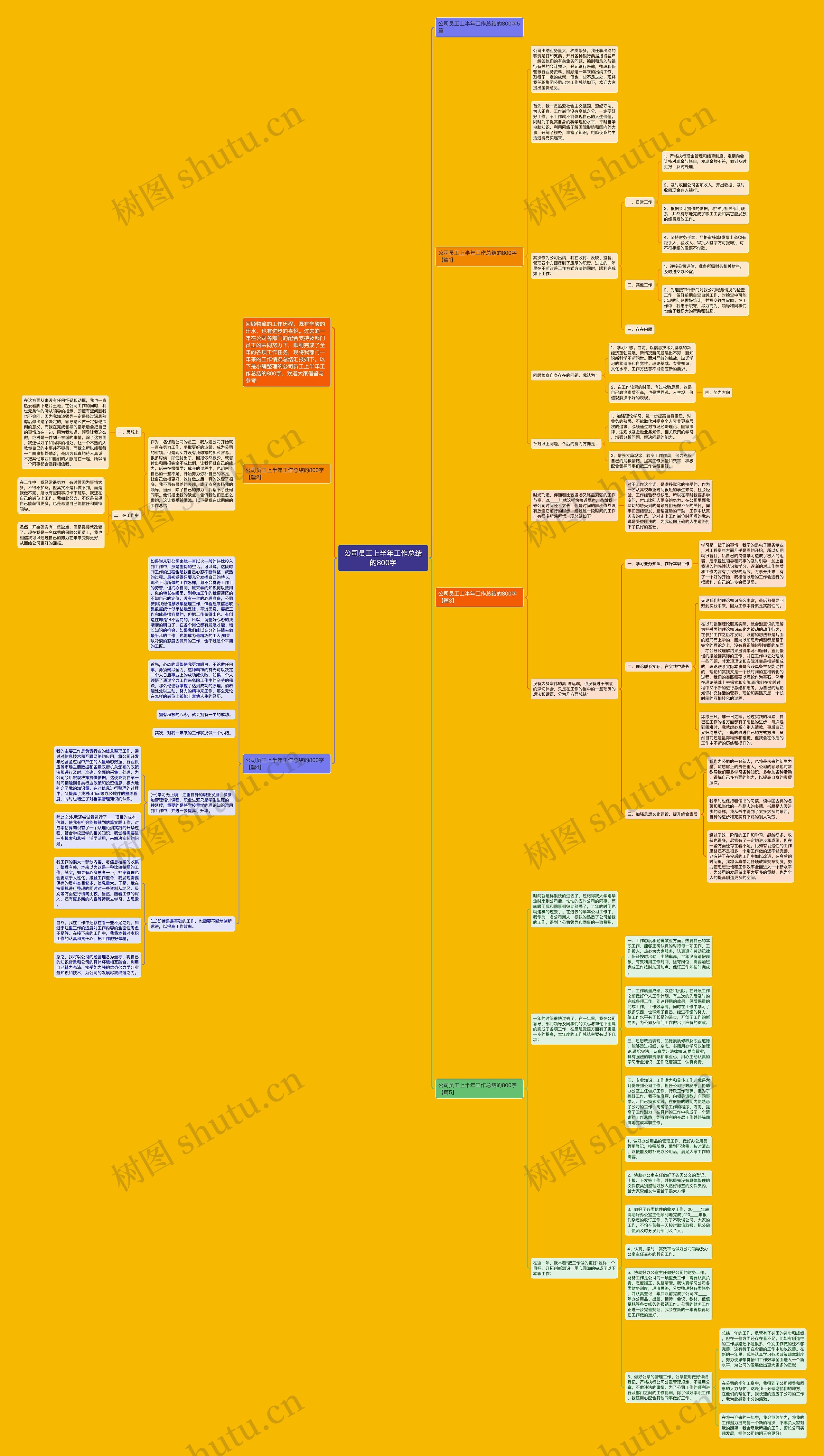 公司员工上半年工作总结的800字