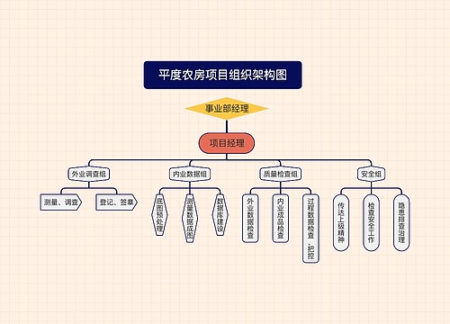 平度农房项目组织架构图