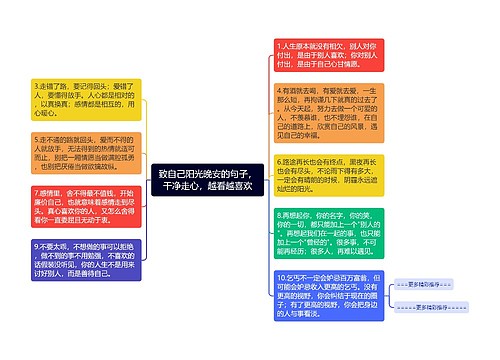 致自己阳光晚安的句子，干净走心，越看越喜欢