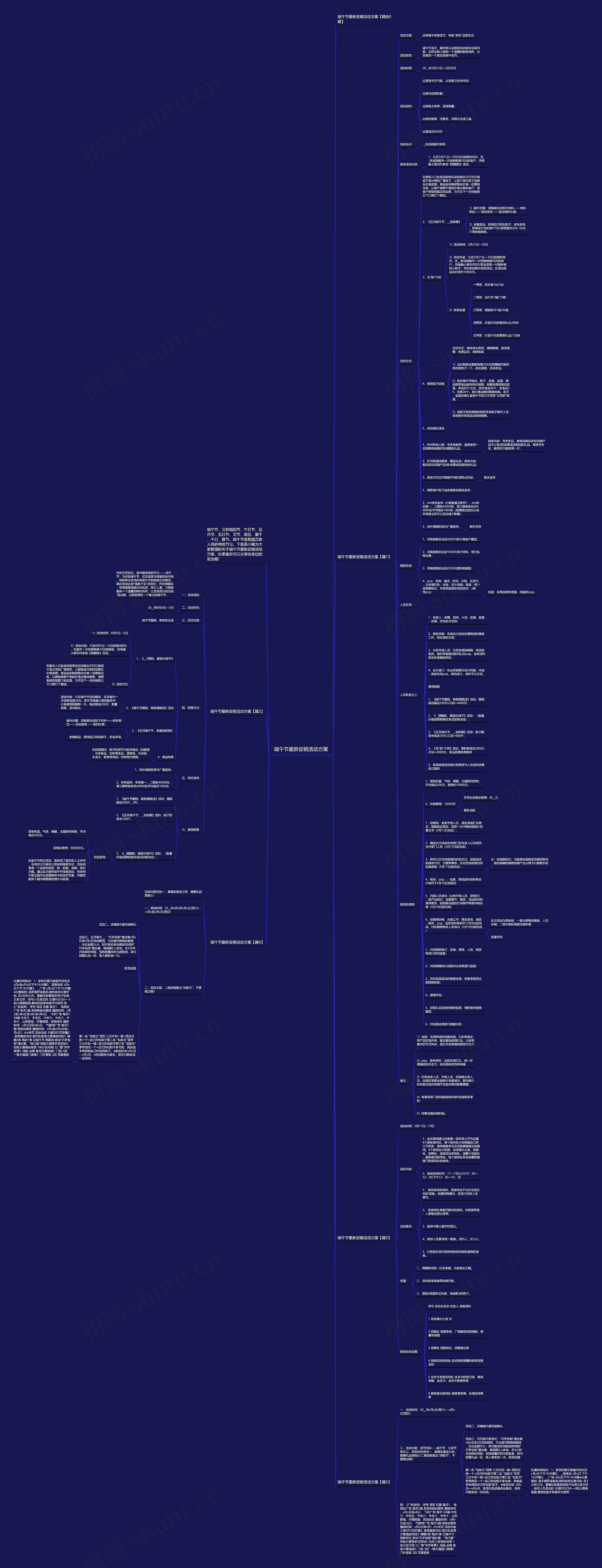端午节最新促销活动方案思维导图