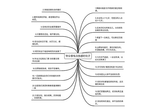 毕业季有点伤感的句子