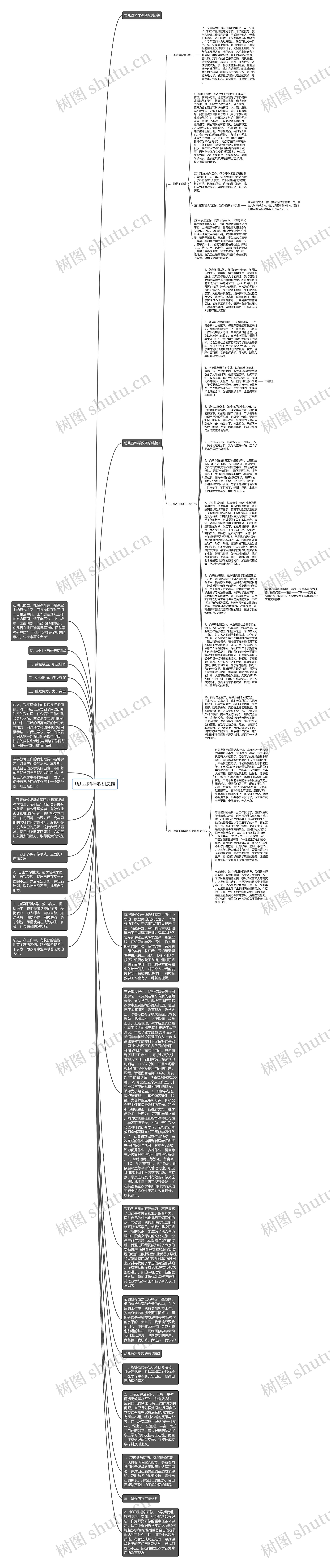 幼儿园科学教研总结思维导图