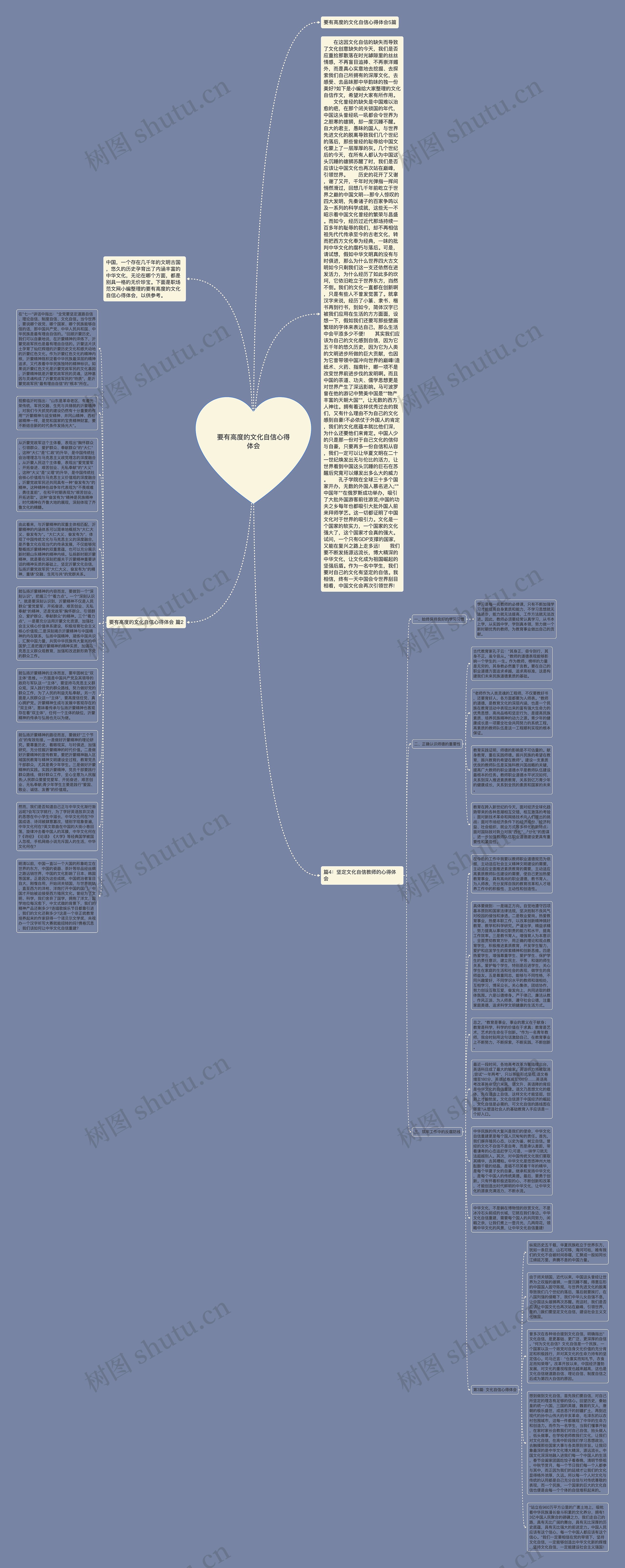 要有高度的文化自信心得体会思维导图