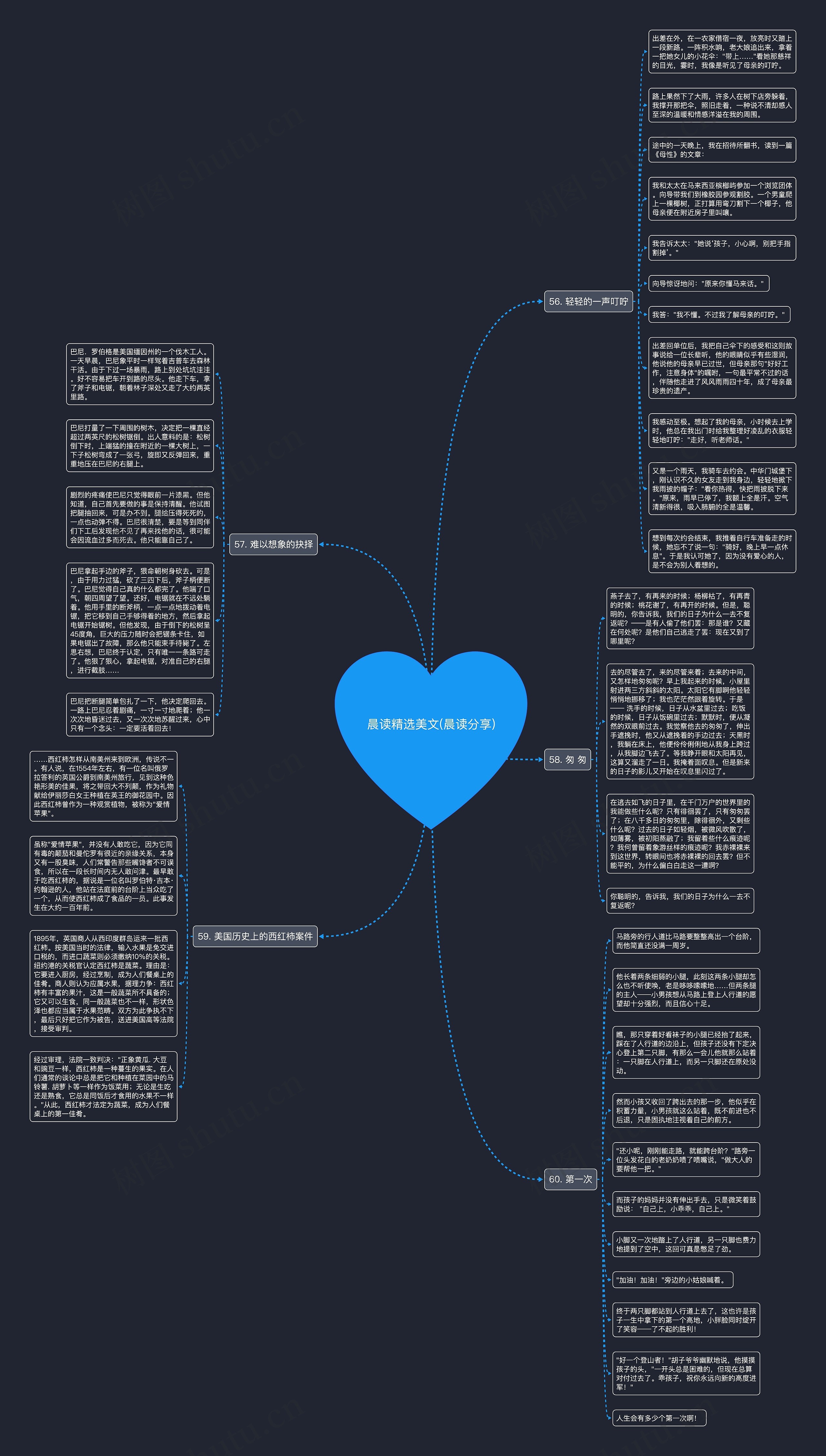 晨读精选美文(晨读分享)思维导图
