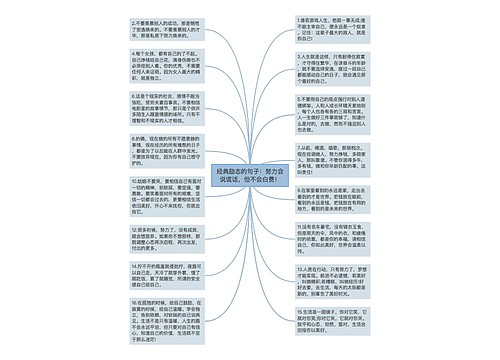 经典励志的句子：努力会说谎话，但不会白费！