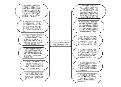 早上好的问候语阳光句子早晨好表情图片祝福