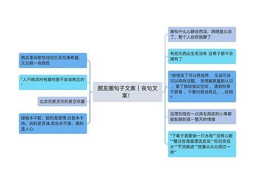 朋友圈句子文案｜丧句文案！