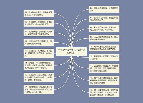 一句话签名句子，送给奋斗的自己