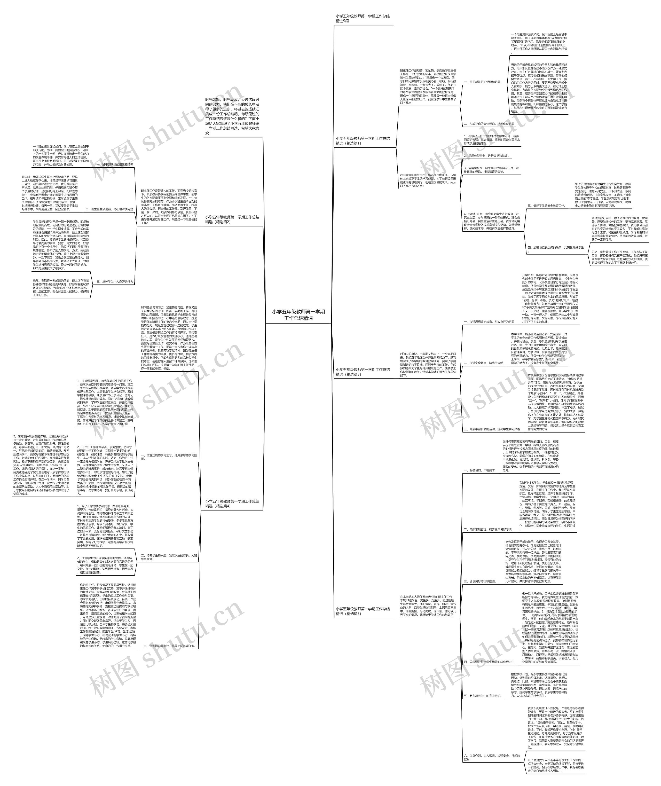 小学五年级教师第一学期工作总结精选