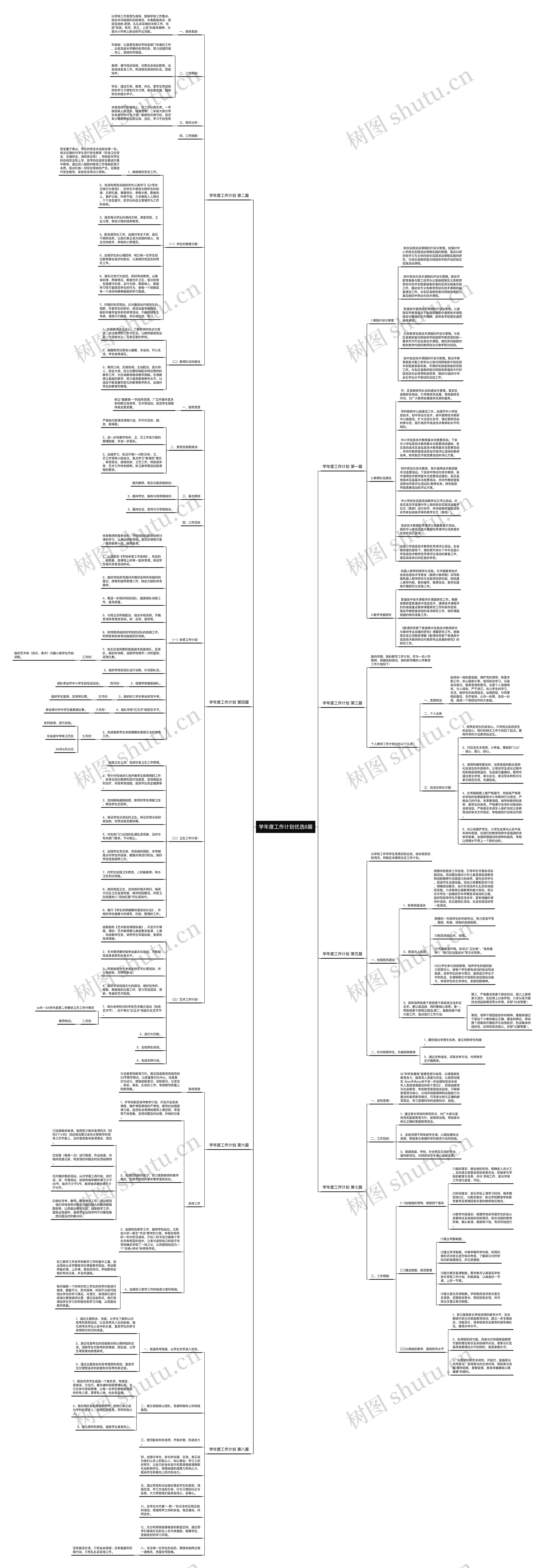 学年度工作计划优选8篇思维导图