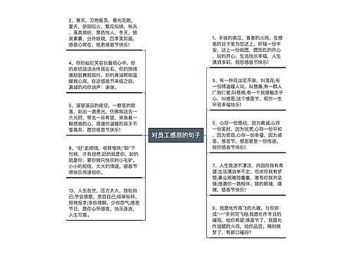 对员工感恩的句子