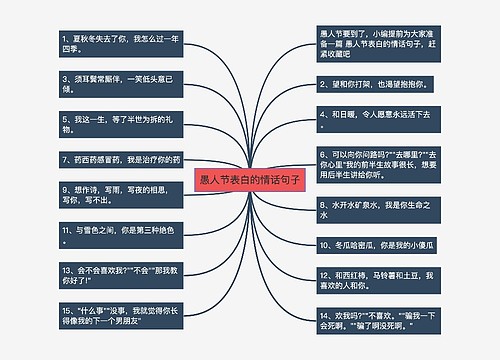 愚人节表白的情话句子