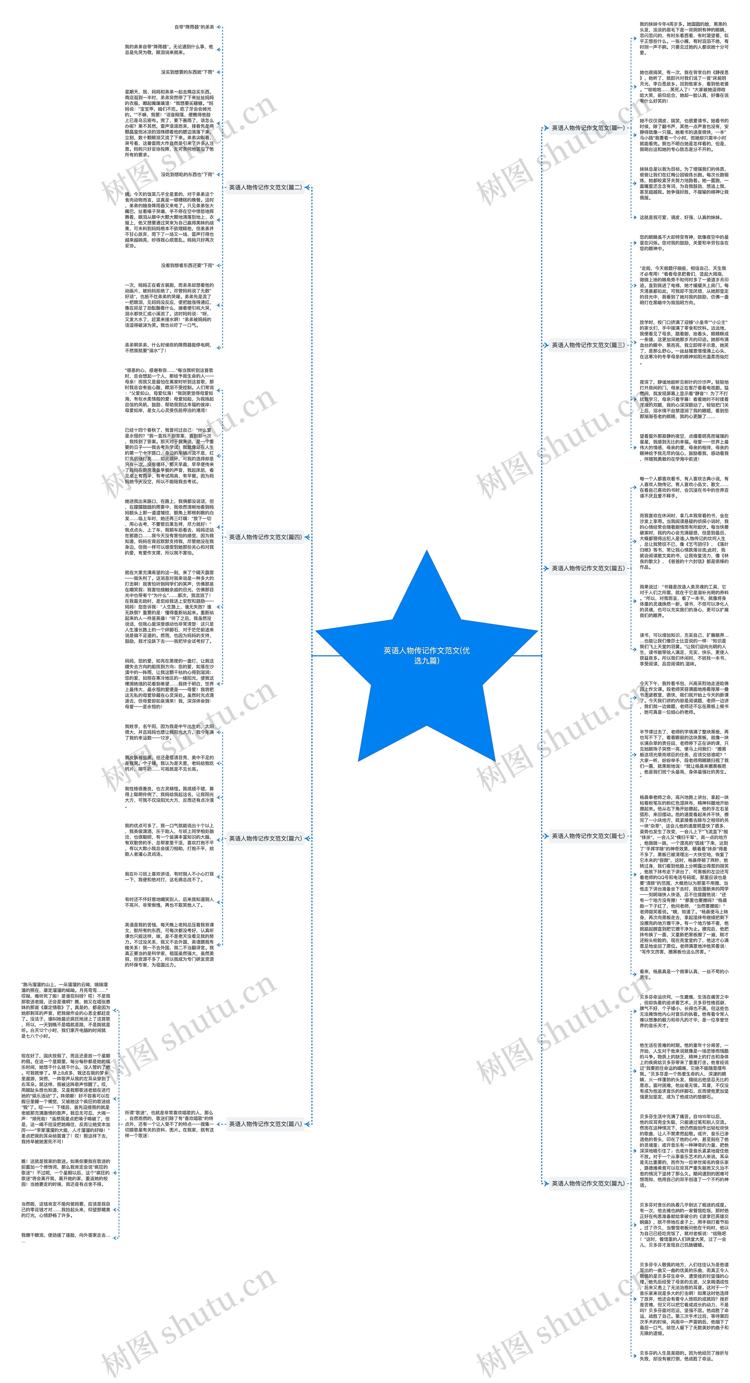 英语人物传记作文范文(优选九篇)思维导图