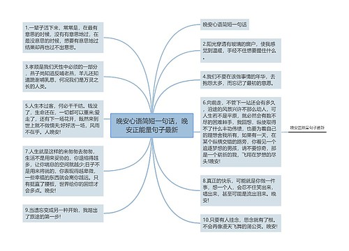 晚安心语简短一句话，晚安正能量句子最新