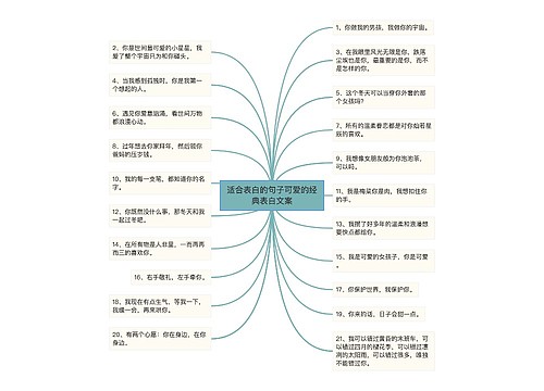 适合表白的句子可爱的经典表白文案