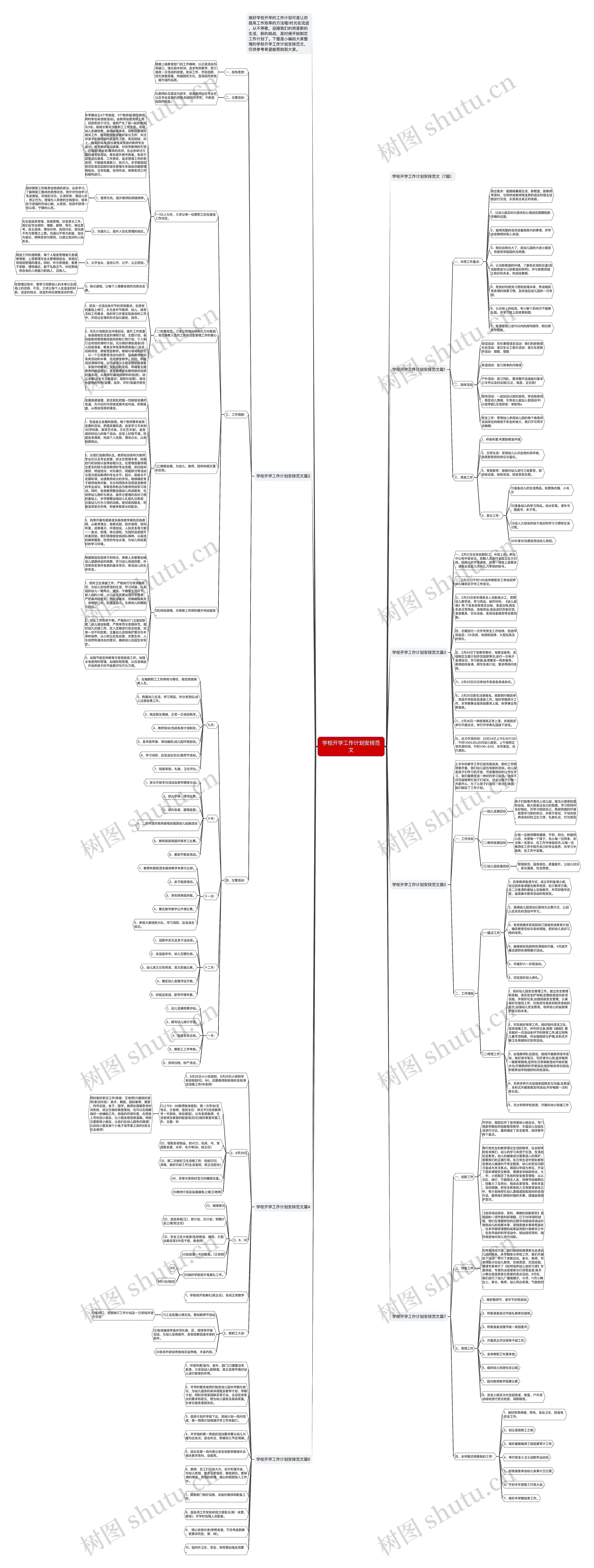 学校开学工作计划安排范文