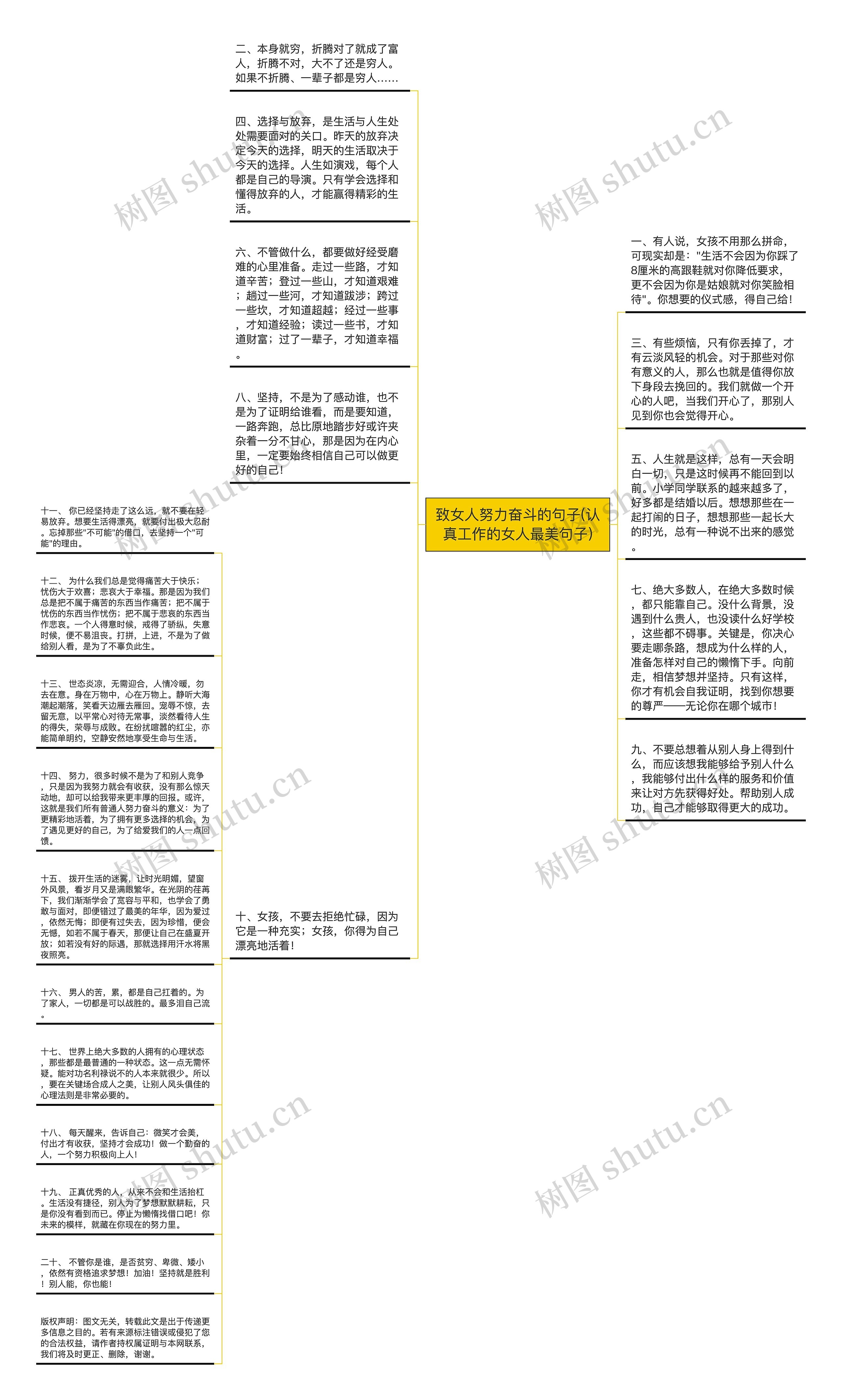 致女人努力奋斗的句子(认真工作的女人最美句子)思维导图