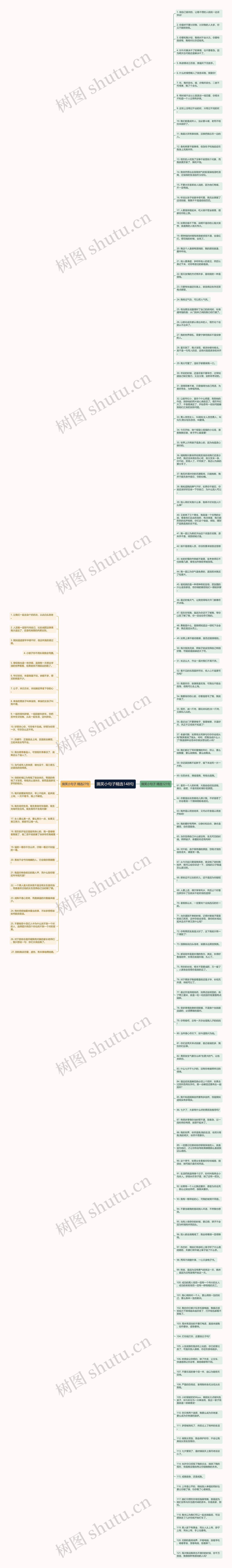 搞笑小句子精选148句思维导图