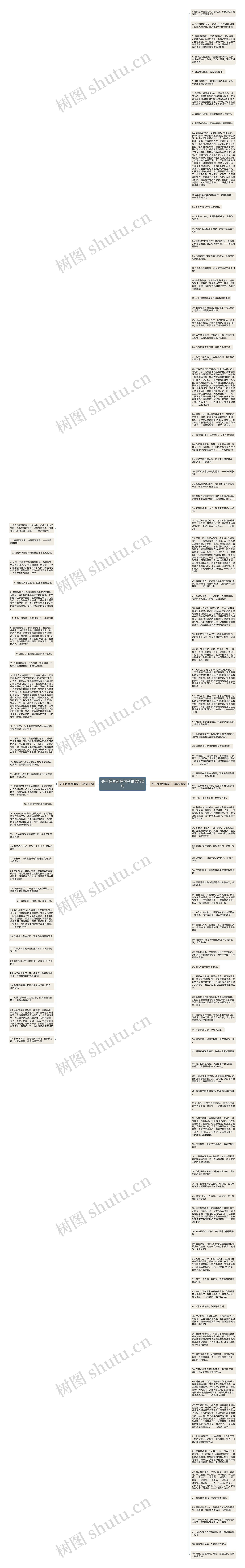 关于惊喜哲理句子精选132句思维导图