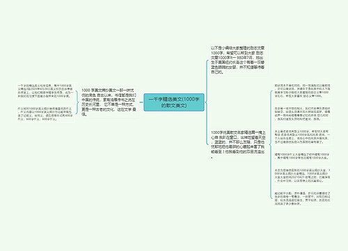 一千字精选美文(1000字的散文美文)