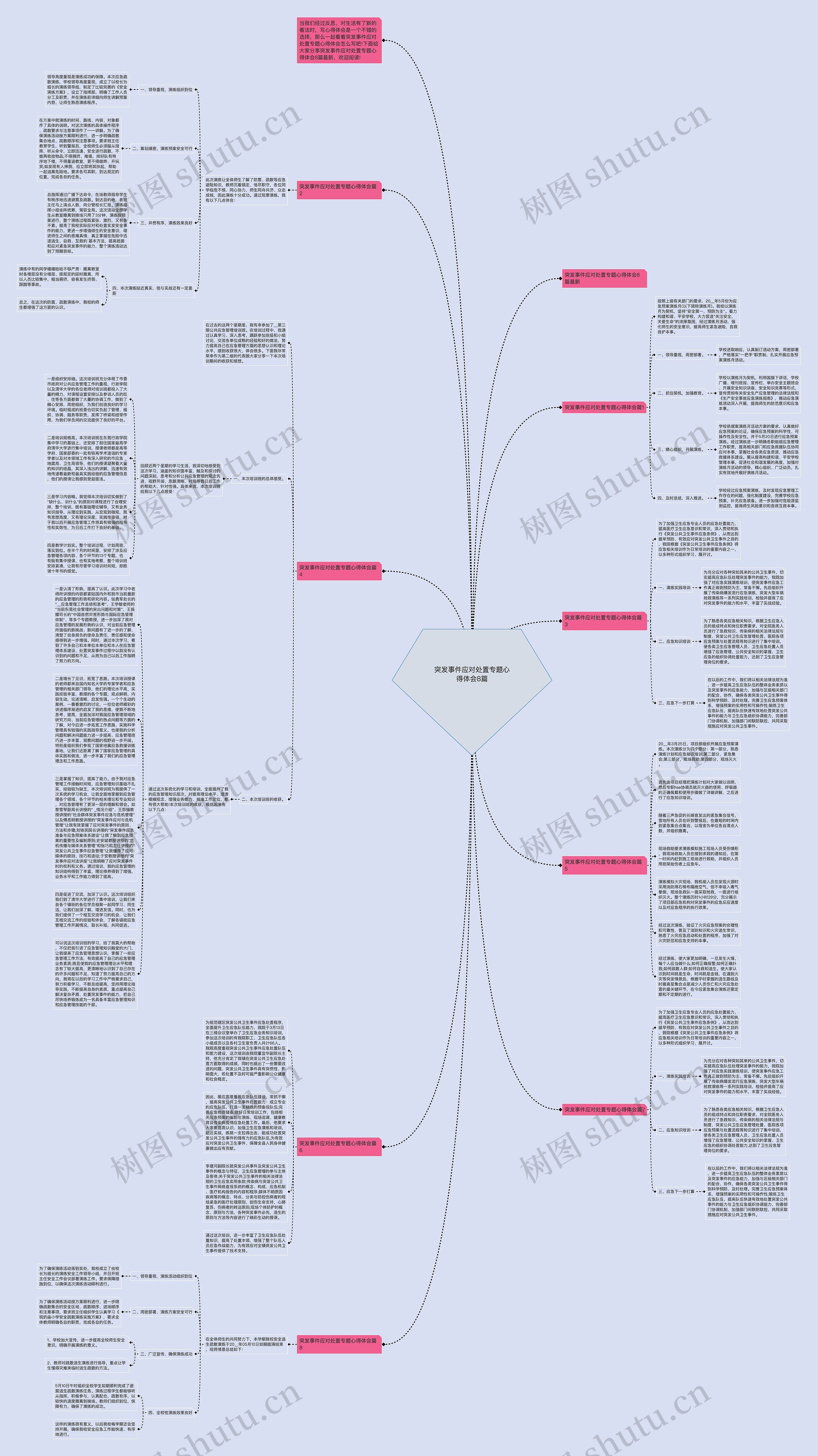 突发事件应对处置专题心得体会8篇思维导图