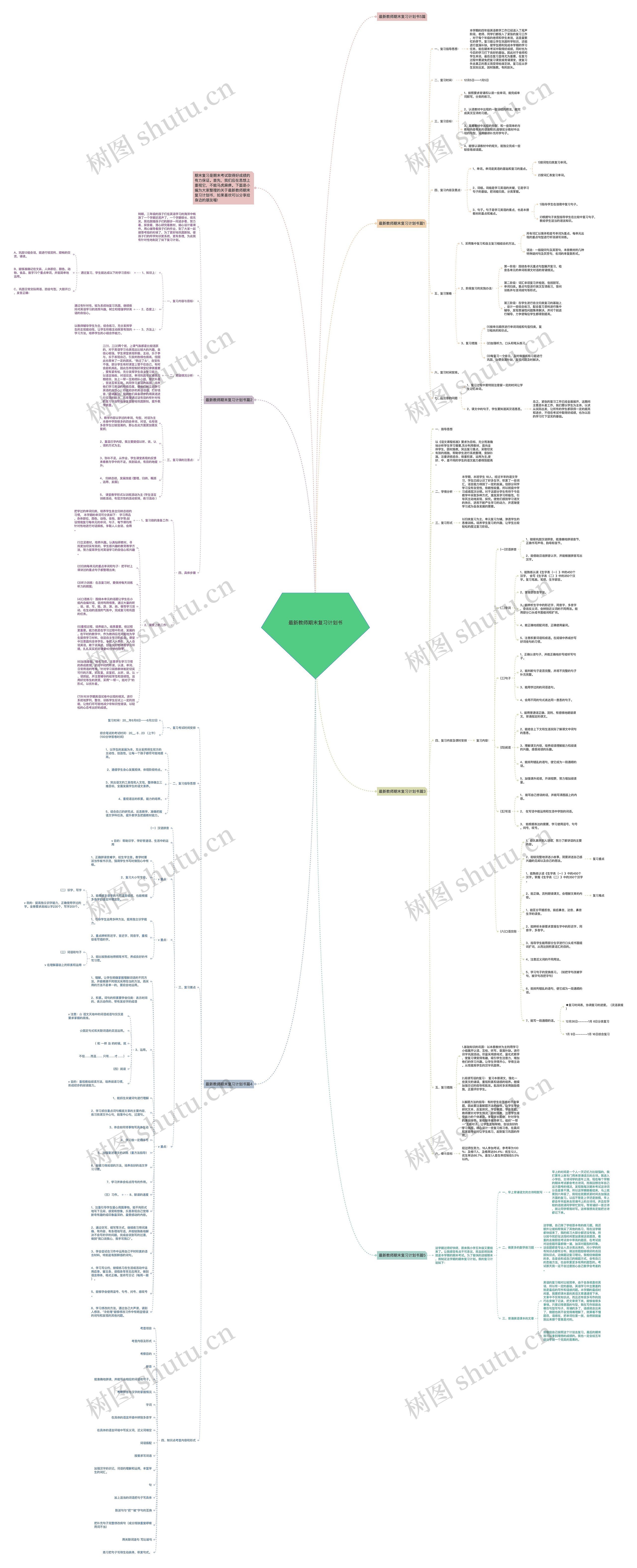 最新教师期末复习计划书