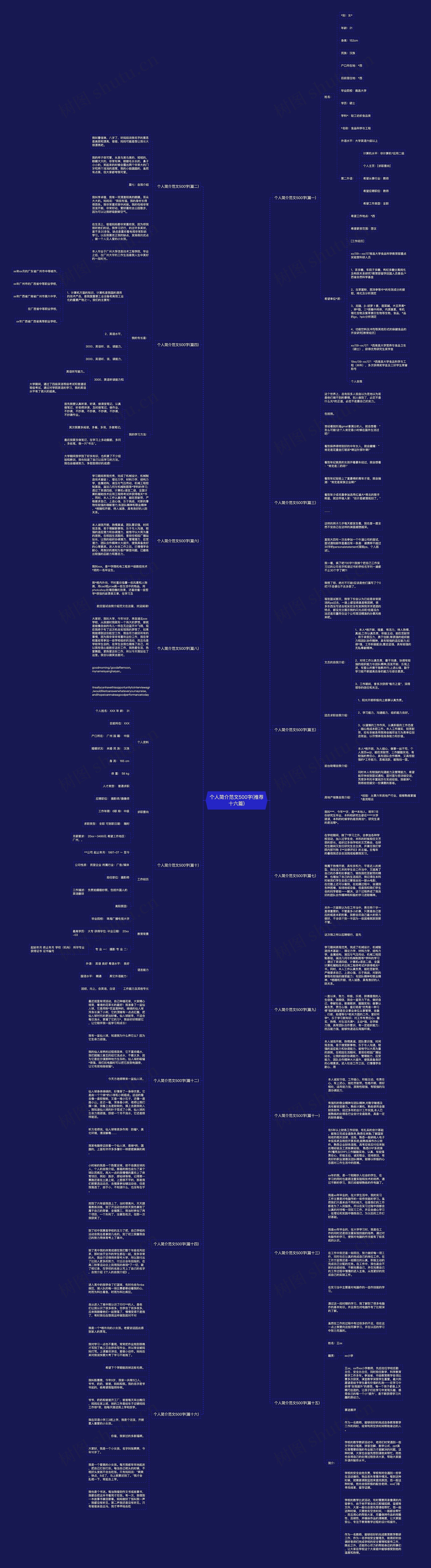 个人简介范文500字(推荐十六篇)