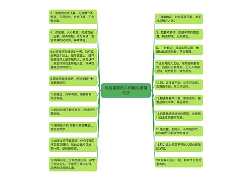 写给喜欢的人的暖心爱情句子