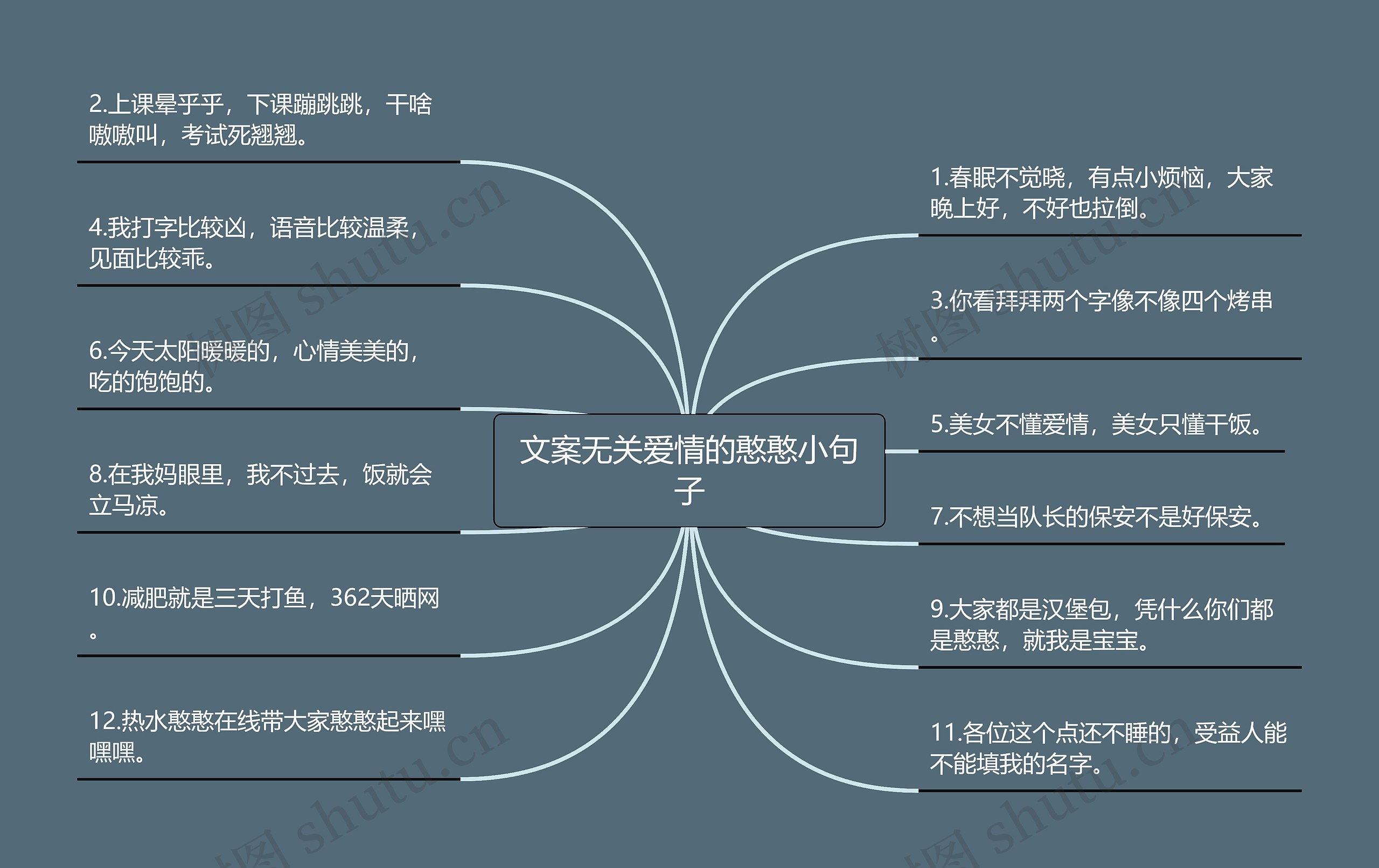 文案无关爱情的憨憨小句子