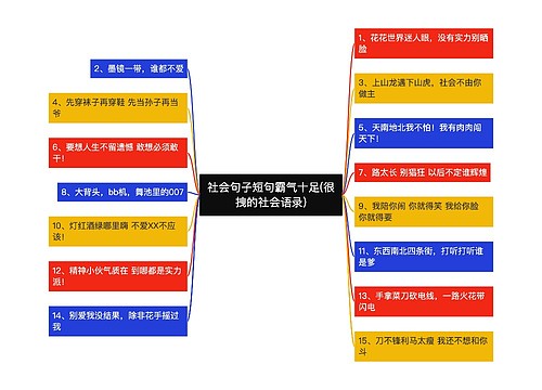 社会句子短句霸气十足(很拽的社会语录)