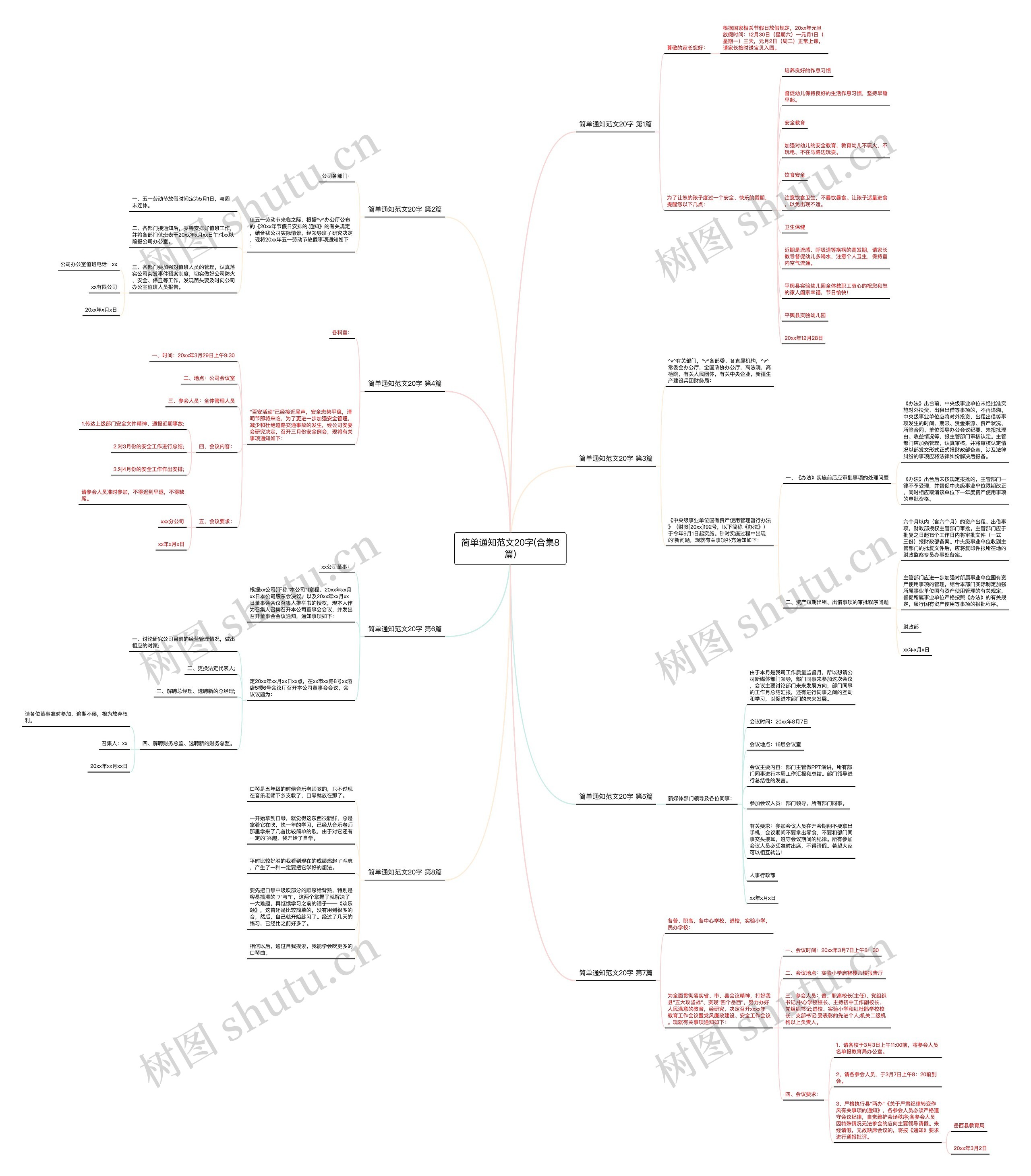 简单通知范文20字(合集8篇) 简单通知范文20字(合集8篇)